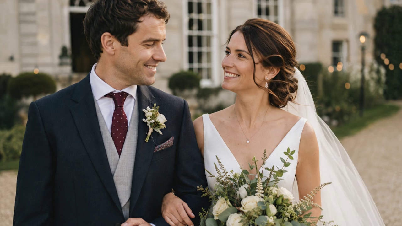 Wedding photograph ready to animate